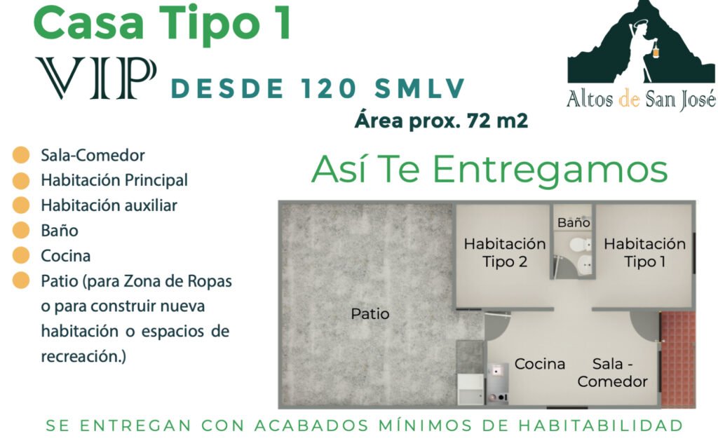 Constructora CVA Altos de San Jose casa 1