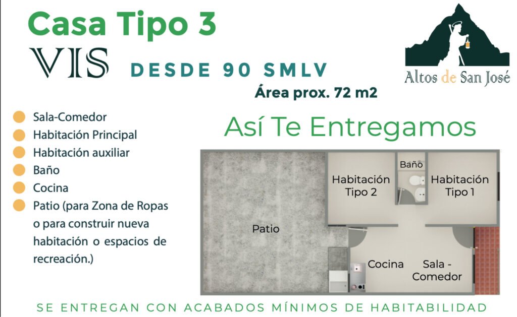 Constructora CVA Altos de San Jose casa 3